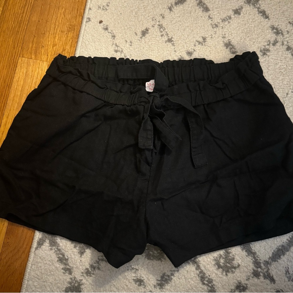 Black Maternity Shorts